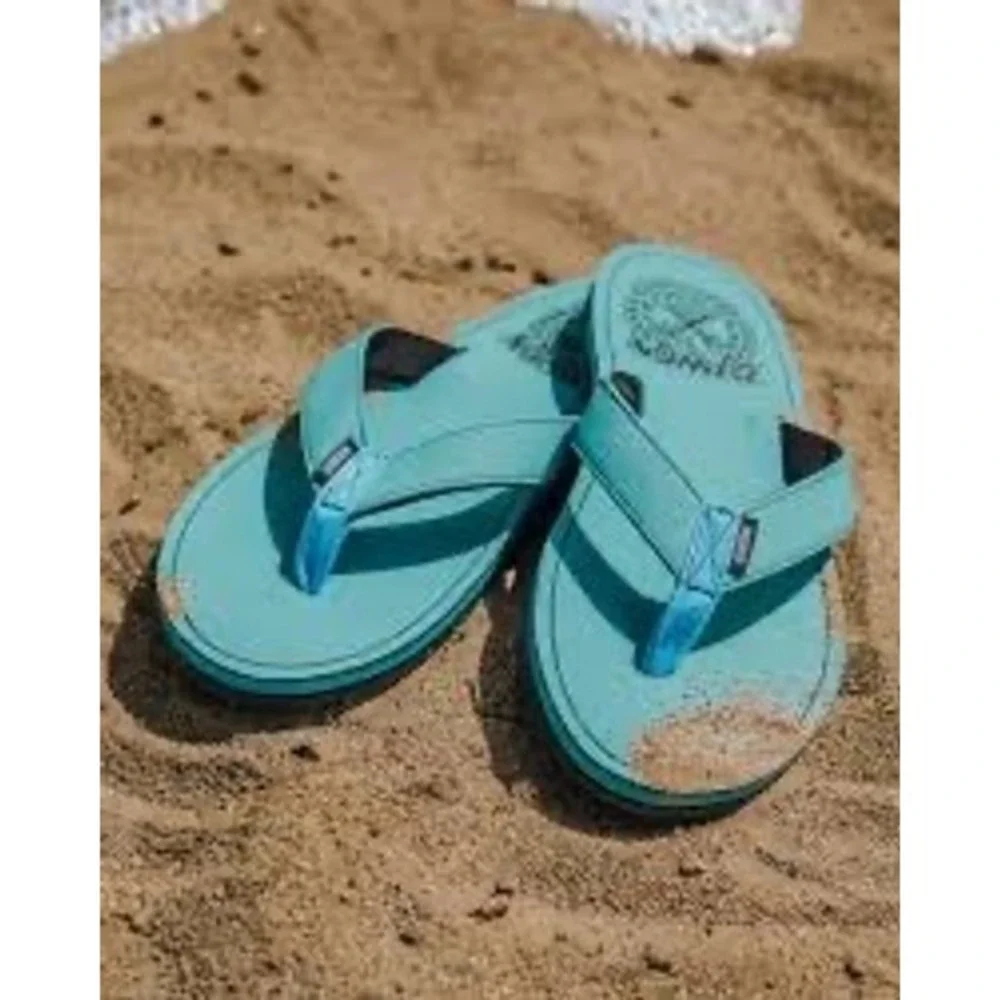 Dixxon‎ Flannel Co Mens Flip Flop Sandals Seafoam Teal Thong Sandals M8/W9.5